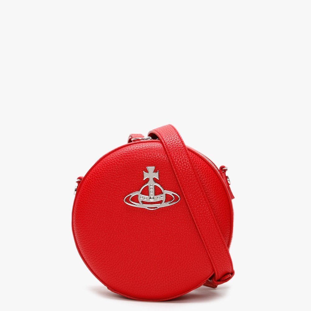 Vivienne Westwood Johanna Red Vegan Round Cross-Body Bag – Daniel