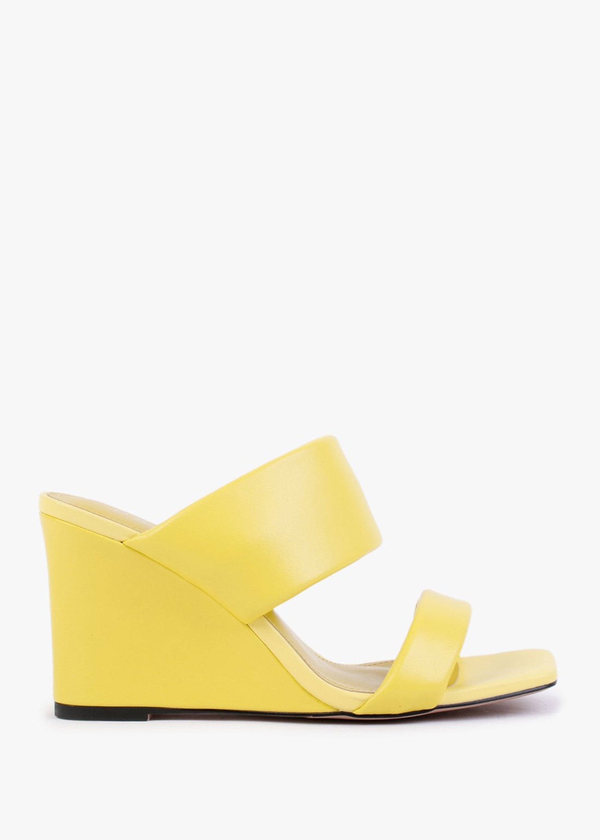 Daniel Selegant Yellow Leather Wedge Sandals – Daniel Footwear