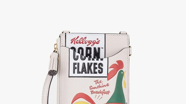 Brand Spotlight: Why we love Anya Hindmarch Kellogg's Cornflakes phone pouch