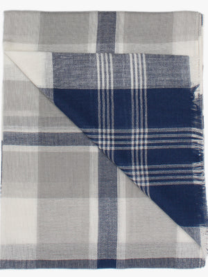 Grey Check Scarf