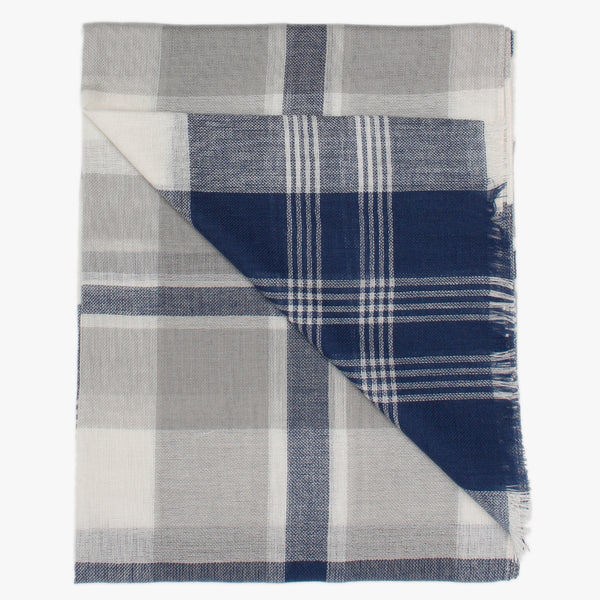 Grey Check Scarf