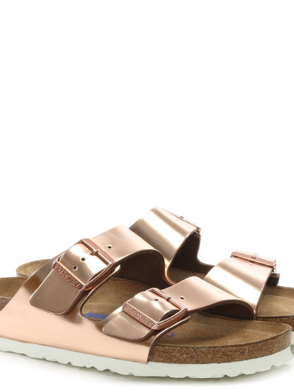 Arizona Metallic Copper Two Bar Mules