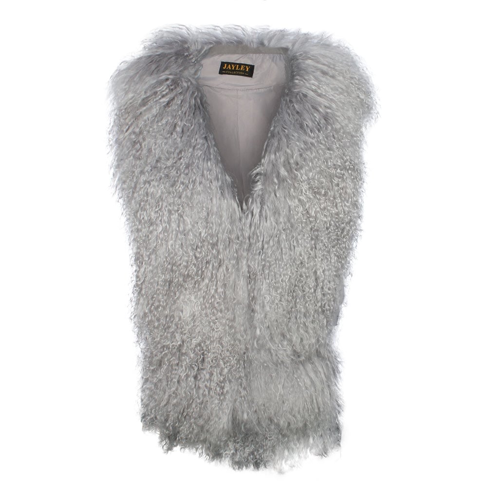Mongolian Fur Suede Gilet