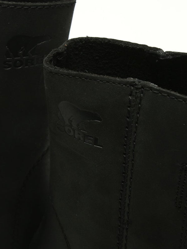Joan Of Arctic II Black Leather Wedge Boots