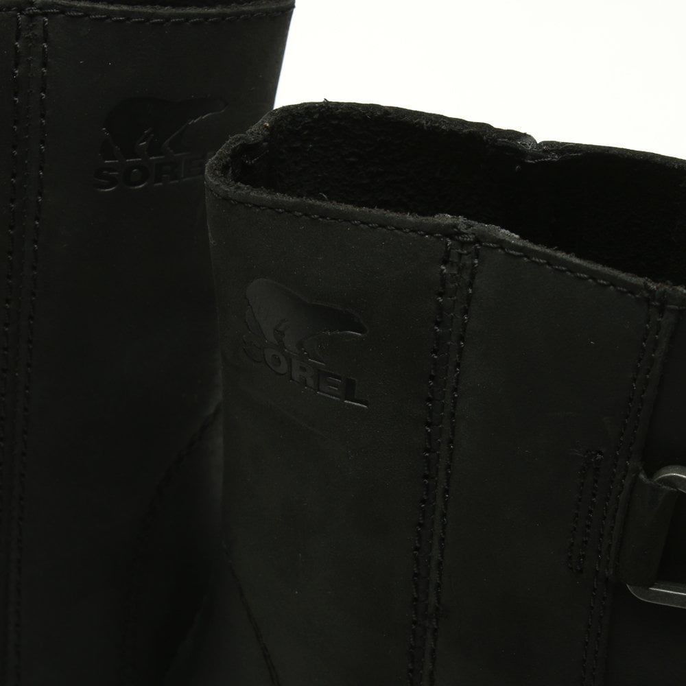 Joan Of Arctic II Black Leather Wedge Boots