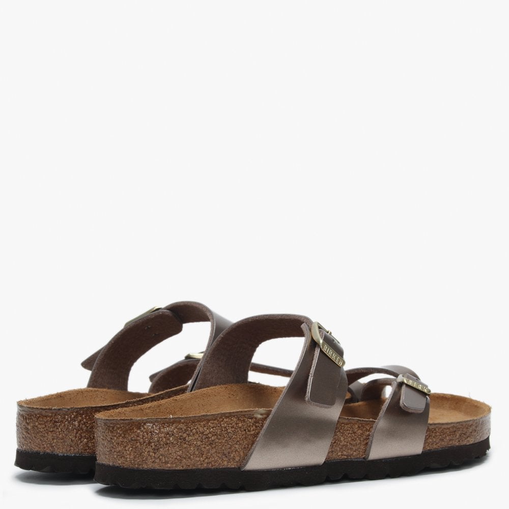Mayari Electric Metallic Taupe Birko-Flor Thong Sandals