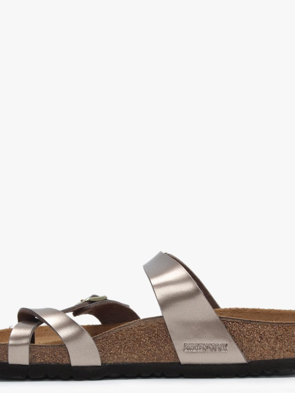 Mayari Electric Metallic Taupe Birko-Flor Thong Sandals