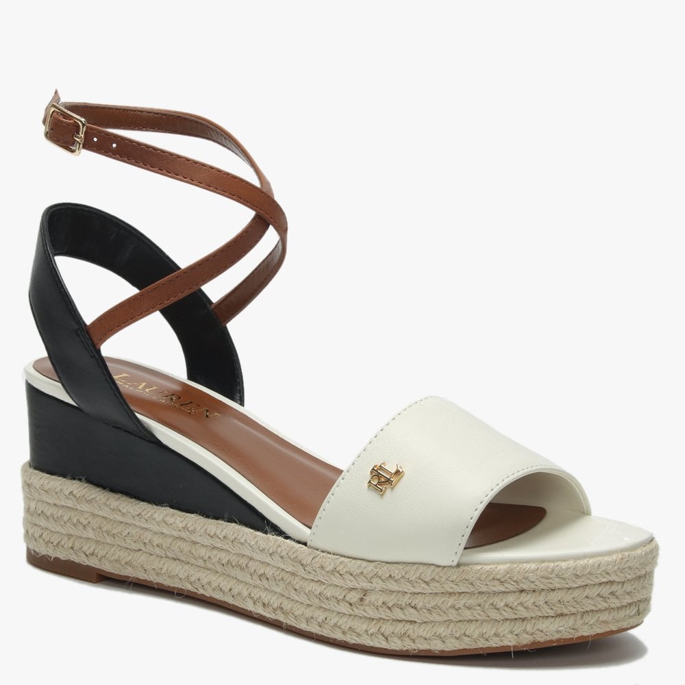 Delores Multicoloured Leather Flatform Espadrille Sandals