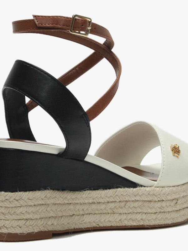Delores Multicoloured Leather Flatform Espadrille Sandals