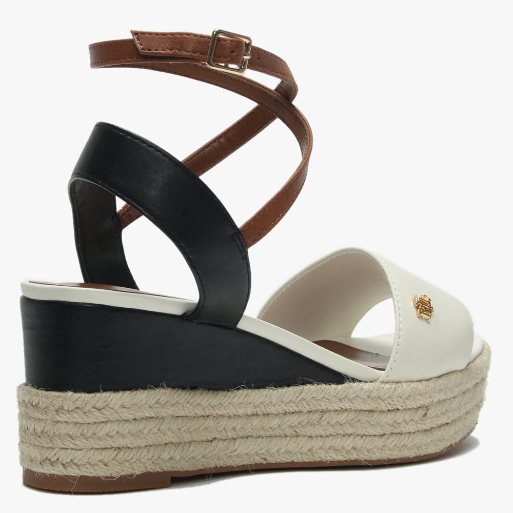 Delores Multicoloured Leather Flatform Espadrille Sandals