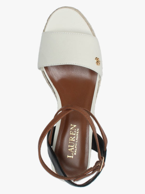 Delores Multicoloured Leather Flatform Espadrille Sandals