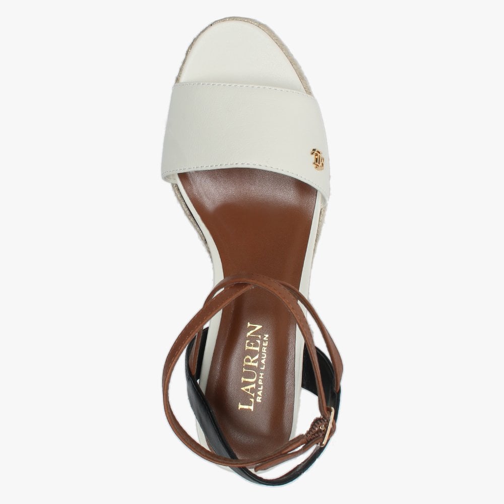 Delores Multicoloured Leather Flatform Espadrille Sandals