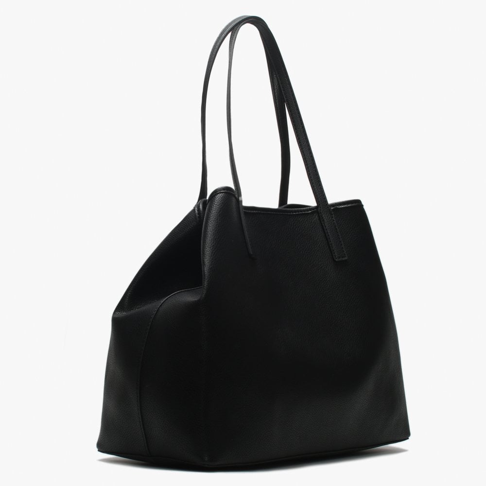 Large Vikky Black Slouchy Tote Bag