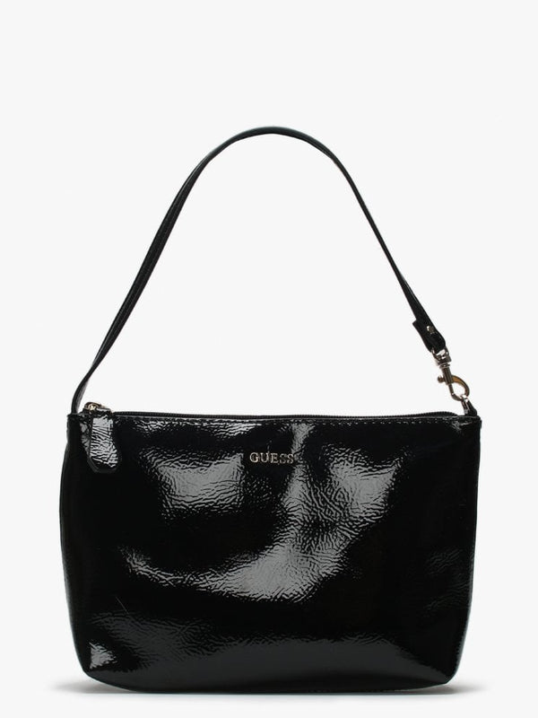 Vikky Black Patent Tote Bag