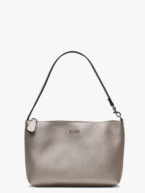Vikky Pale Bronze Pebbled Tote Bag