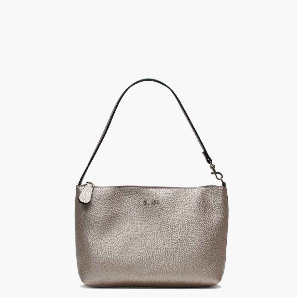 Vikky Pale Bronze Pebbled Tote Bag