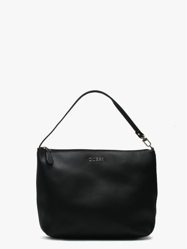 Heidi Black Pebbled Tote Bag