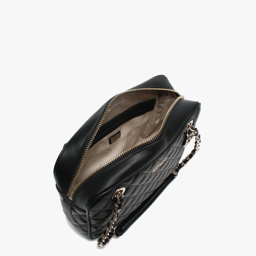 Candy Black Quilted Shoulder Bag