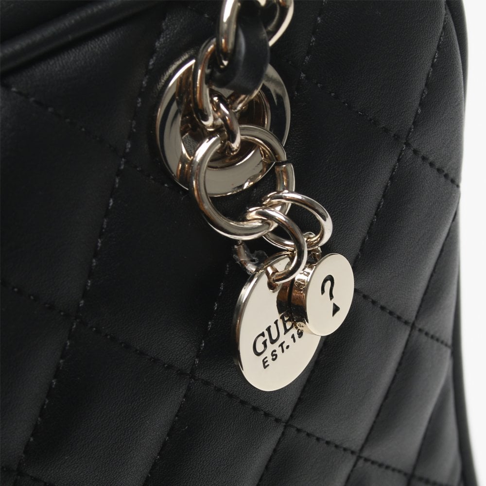 Candy Black Quilted Shoulder Bag