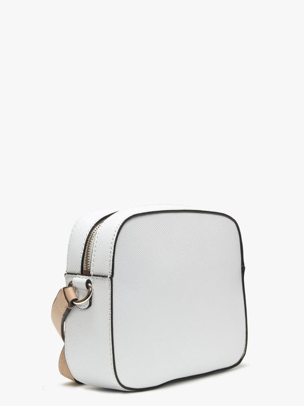 Kamryn White Colour Block Cross-Body Bag