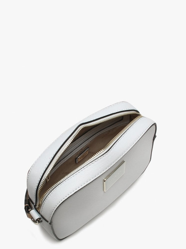 Kamryn White Colour Block Cross-Body Bag