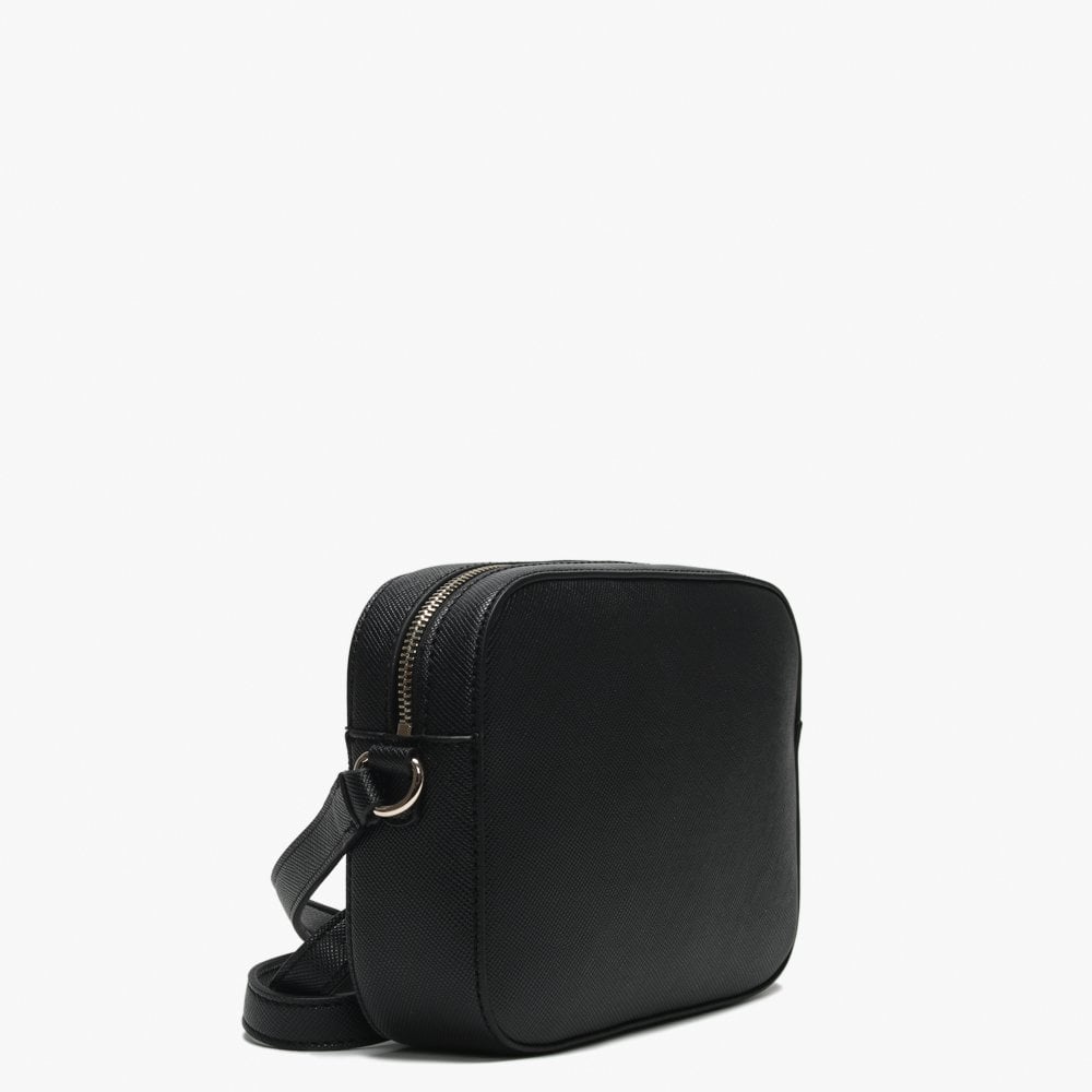 Kamryn Black Top Zip Cross-Body Bag