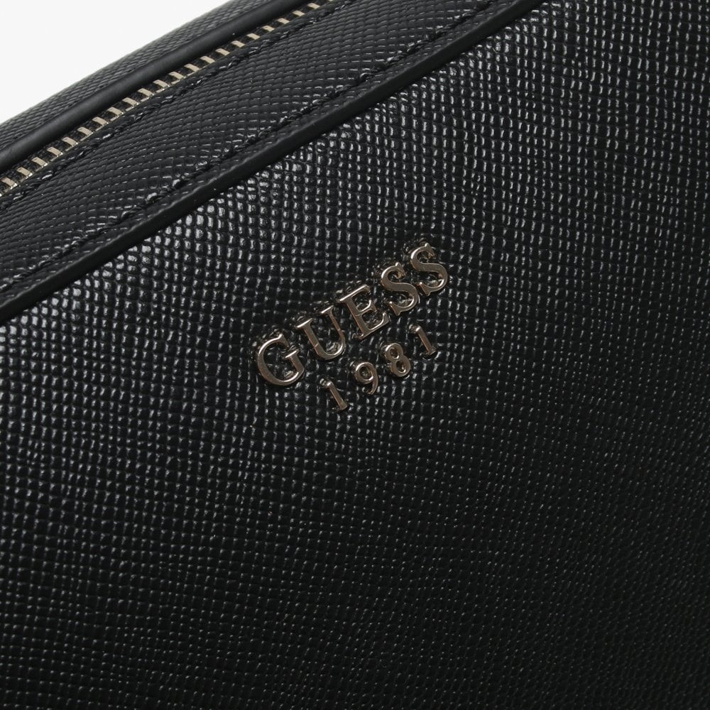 Kamryn Black Top Zip Cross-Body Bag