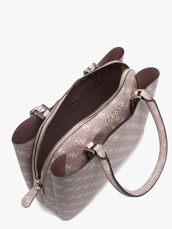 Maci Rosewood Logo Satchel Bag
