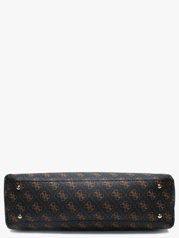 Girlfriend Brown Logo Satchel Bag
