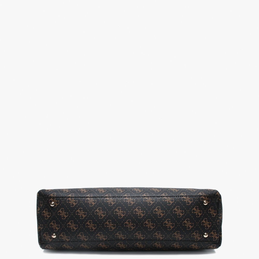 Girlfriend Brown Logo Satchel Bag