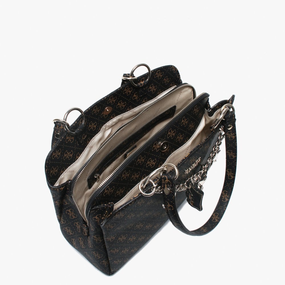 Girlfriend Brown Logo Satchel Bag