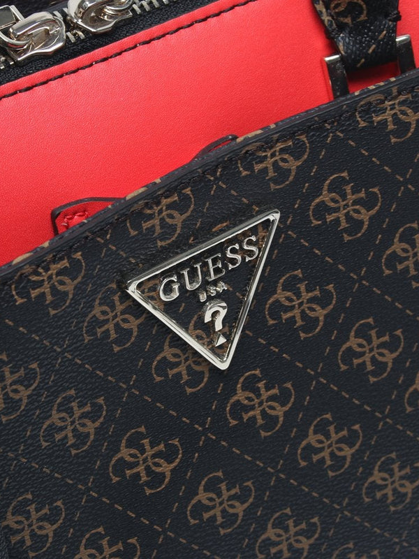 Maddy Brown Multi Logo Satchel Bag