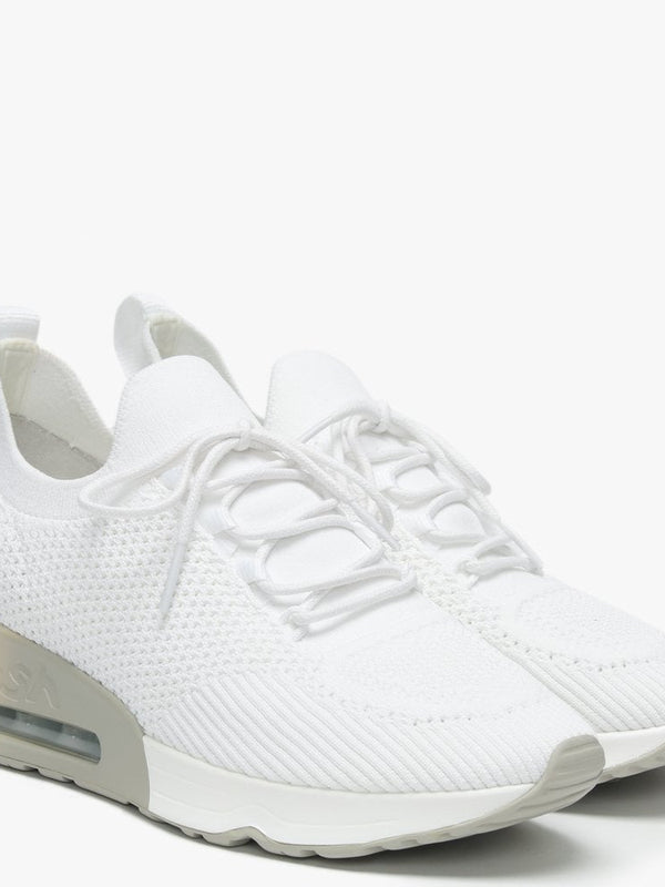 Lunatic White Knitted Trainers