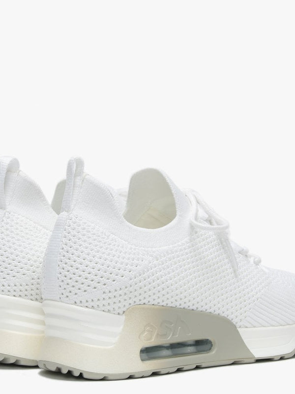Lunatic White Knitted Trainers