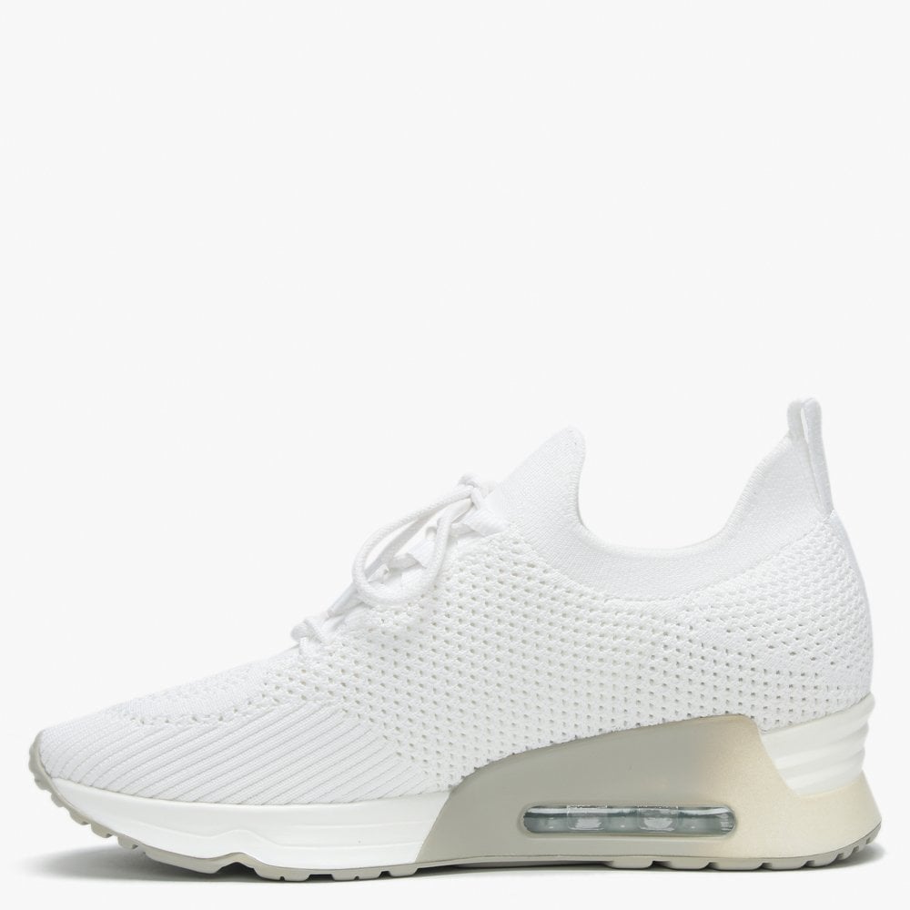 Lunatic White Knitted Trainers