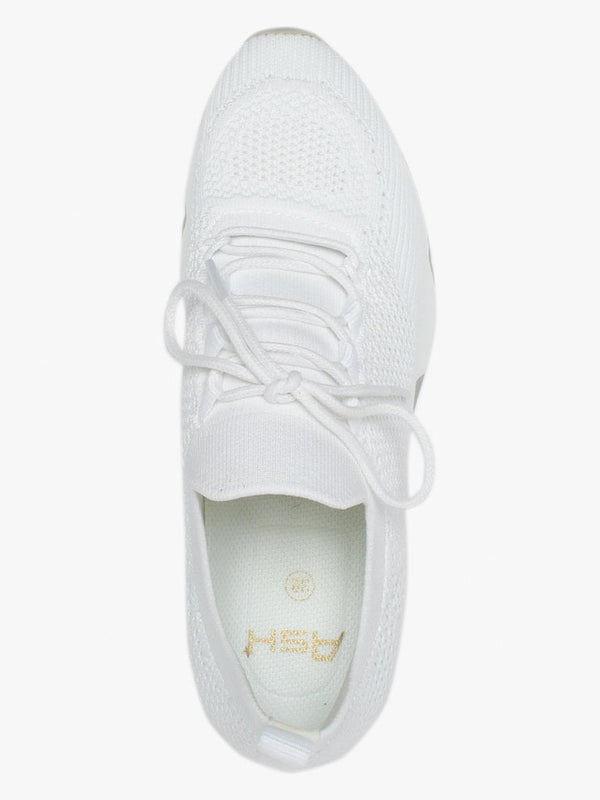 Lunatic White Knitted Trainers