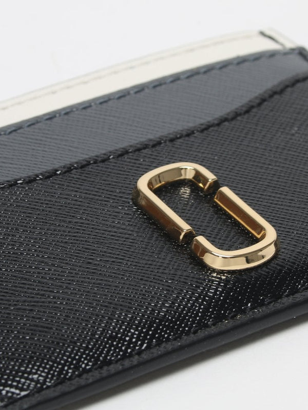 Black Multi Textured Leather Card Case