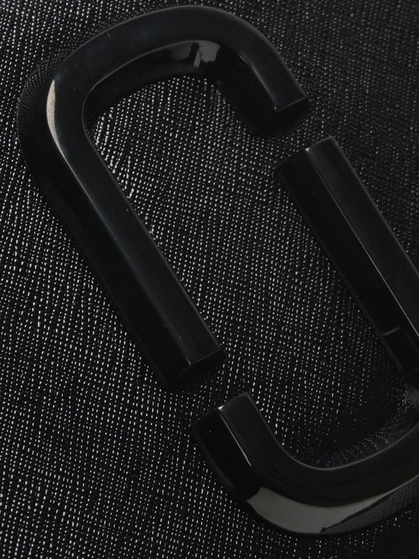 Hip Shot Black Leather Bum Bag