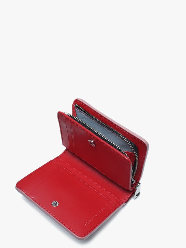 Mini Compact Blush Leather Wallet
