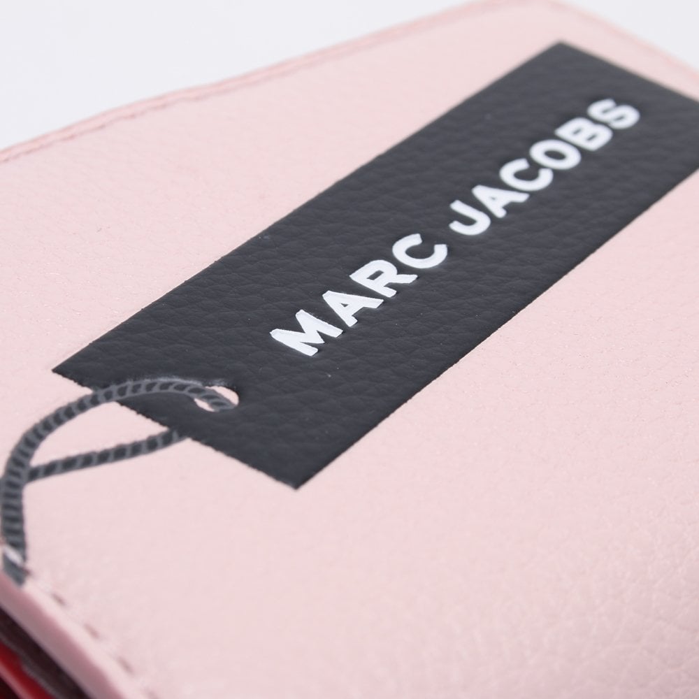 Mini Compact Blush Leather Wallet
