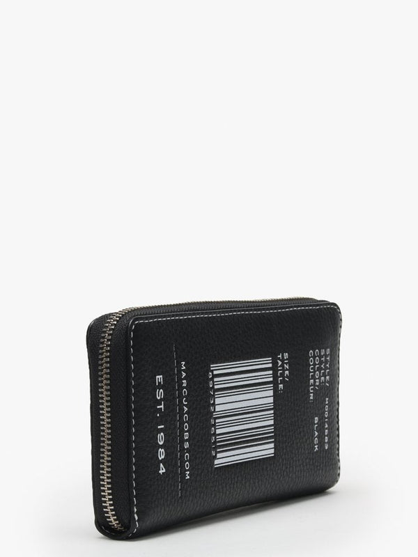 Standard Continental Black Leather Zip Around Wallet