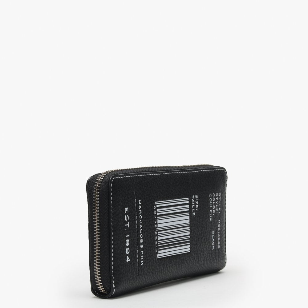 Standard Continental Black Leather Zip Around Wallet