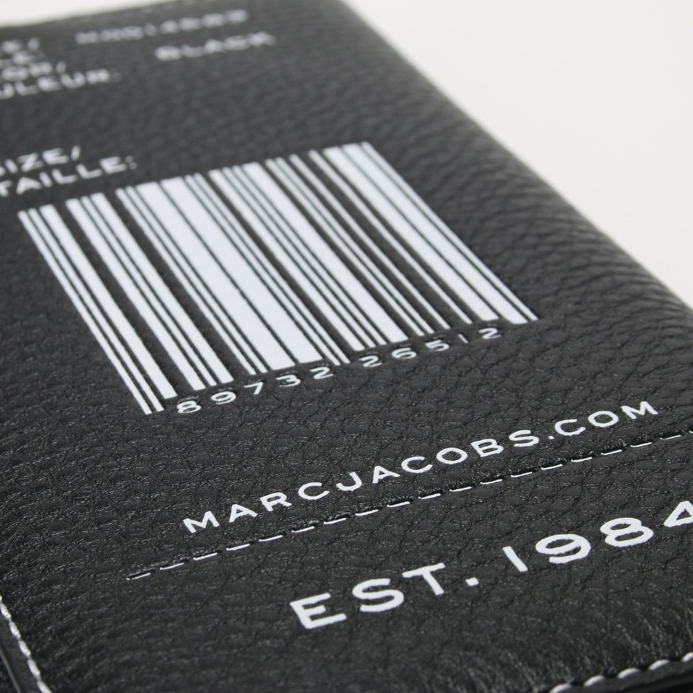 Standard Continental Black Leather Zip Around Wallet