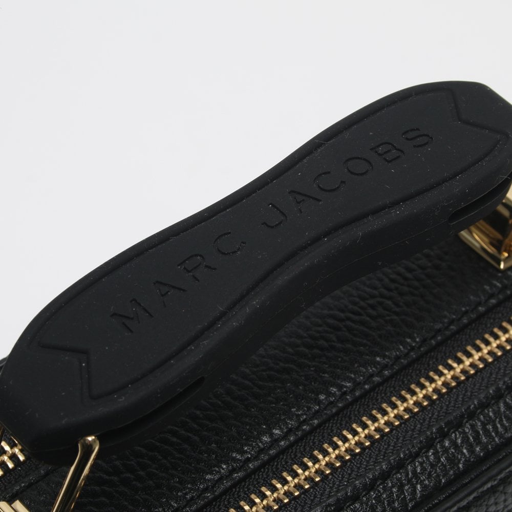 Mini Box Black Leather Cross-Body Bag