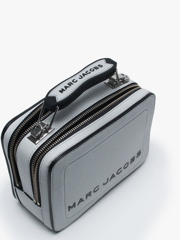Mini Box Swedish Grey Leather Cross-Body Bag
