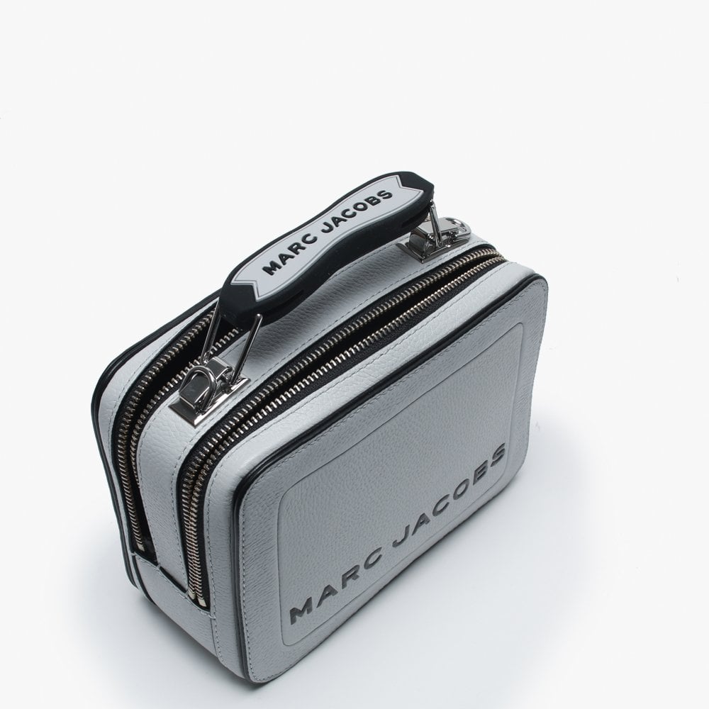 Mini Box Swedish Grey Leather Cross-Body Bag