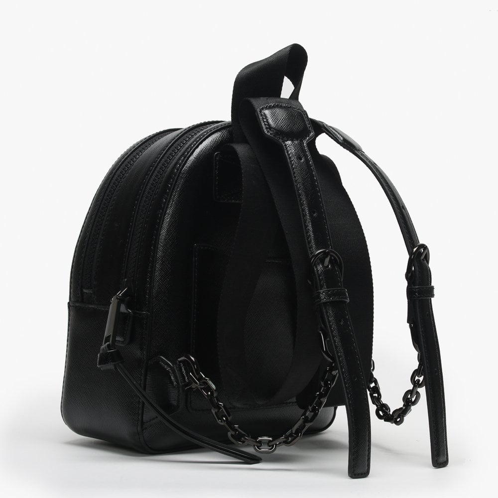 Pack Shot Black Leather Backpack