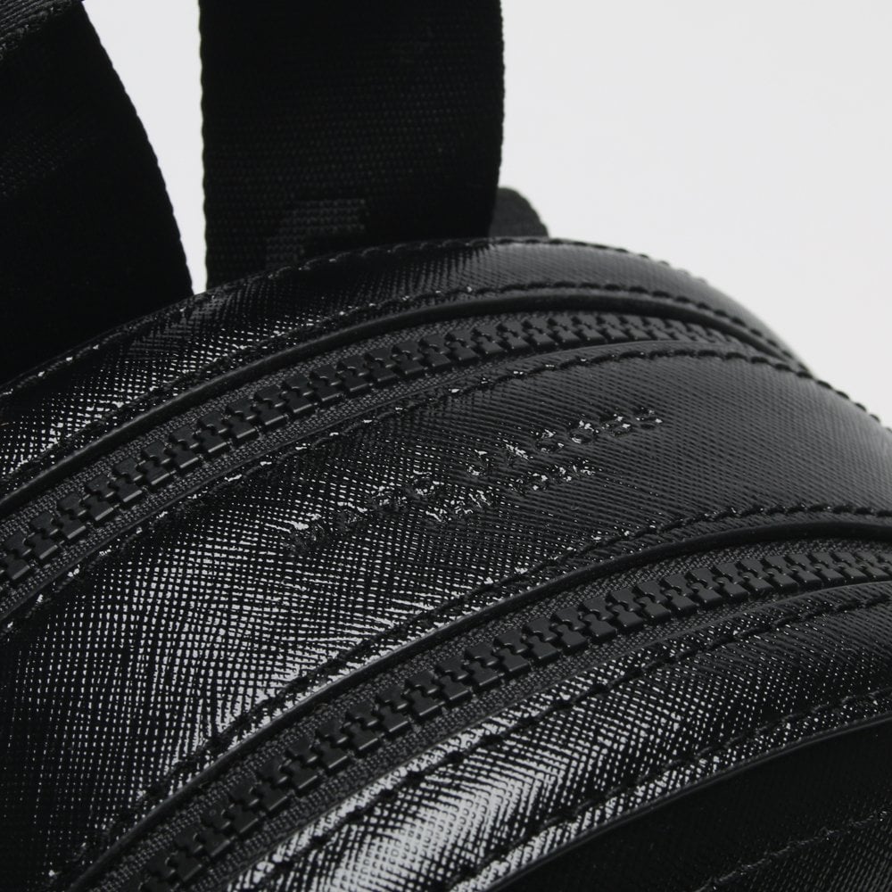 Pack Shot Black Leather Backpack