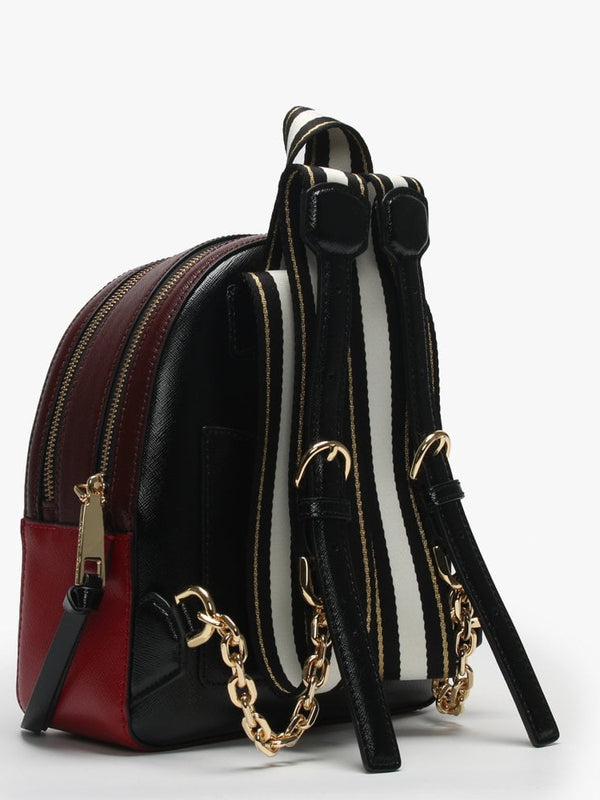 Pack Shot Black & Red Leather Backpack