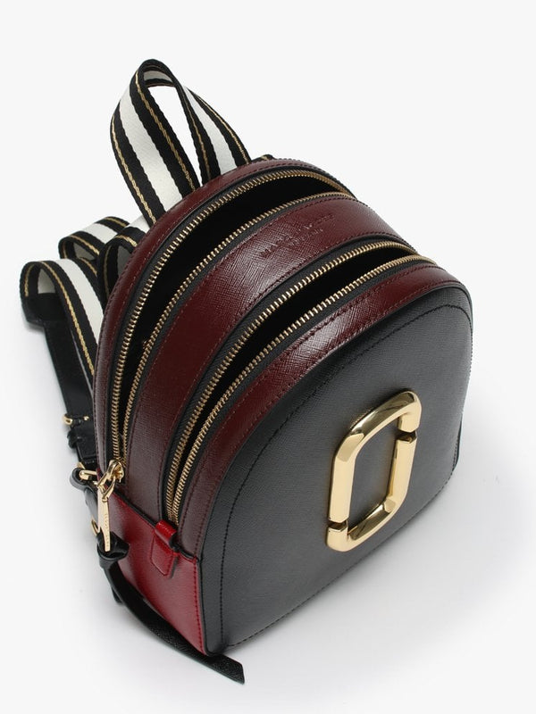 Pack Shot Black & Red Leather Backpack